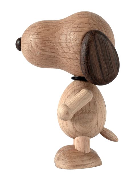 Boyhood Peanut X Snoopy Smoked Oak Small Wooden Figures Boozt