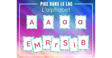 Pige Dans Le Lac L Alphabet