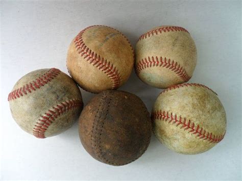 Collection Of 5 Decorative Baseballs Great Guy Room Etsy Uk Diy