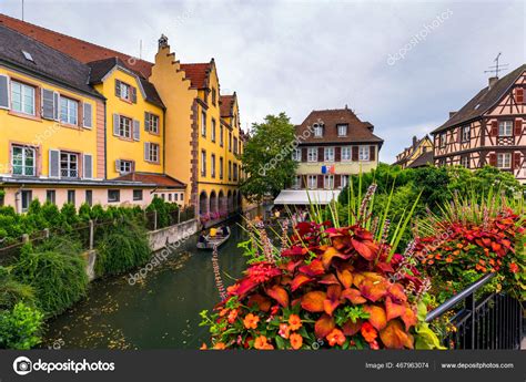 Colmar Alsace France Petite Venice Water Canal Traditional Half