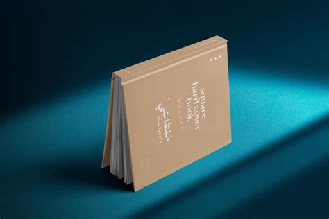 Premium Psd Square Hard Cover Book Mockup