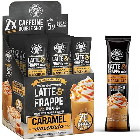 Amazon The Frozen Bean Caramel Macchiato Frappe Latte Instant