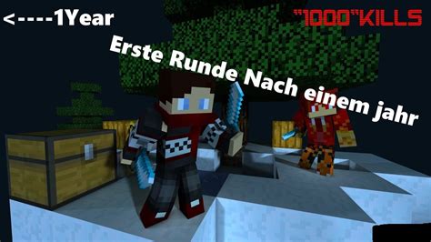 MEINE ERSTE RUNDE MINECRAFT SKYWARS NACH EINEM JAHR Minecraft