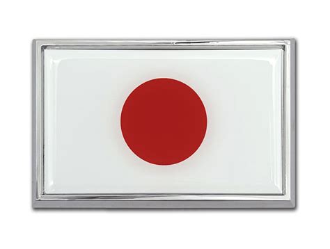 Japan Flag Chrome Metal Emblem | Elektroplate