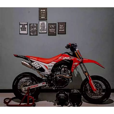 Jual Decal Crf Merah Putih Terbaru Full Body Keren Super Glossy Sticker