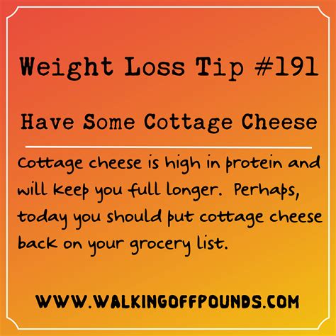 Weight Loss Tip Have Some Cottage Cheese Walking Off Pounds