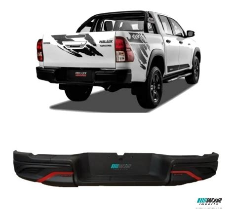 Parachoque Traseiro Preto Hilux 2016 2017 2018 2019 Parcelamento Sem