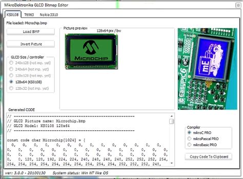 How To Use MikroElektronikas GLCD Bitmap Editor Tool To Convert A BMP