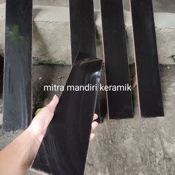 Jual List Plint 10x60 Hitam Polos Lantai Dinding Keramik Kab Bogor