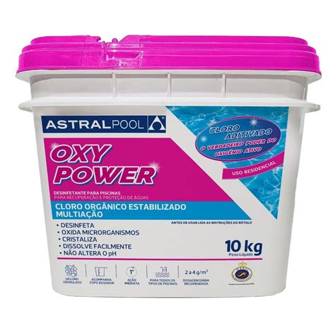 Cloro Limpeza De Piscina Oxy Power Granulado Balde Kg Em