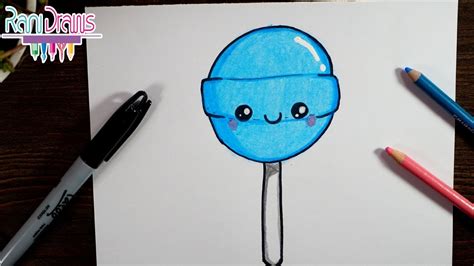 C Mo Dibujar Una Paleta De Caramelo Kawaii Paso A Paso Youtube