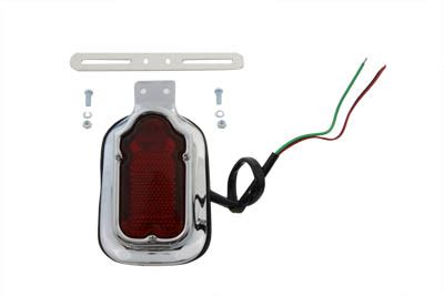 Chrome Tombstone Led Tail Light Assembly For Harley Custom