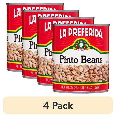 4 Pack La Preferida Pinto Beans 29 Oz Can Walmart