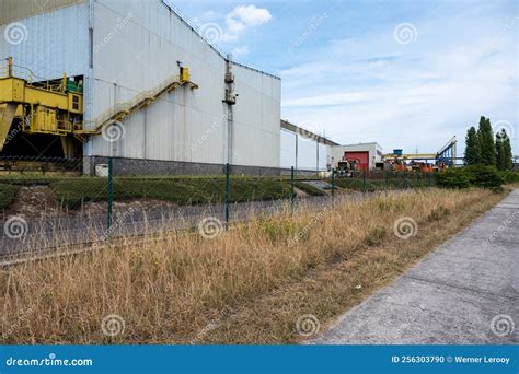 Farciennes, Wallon Region, Belgium, Abandoned Industrial Site and Railway Track Editorial Image ...