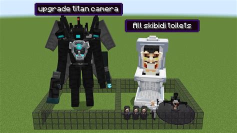 All Skibidi Toilets Vs 1 Upgrade Titan Cameraman But In Minecraft