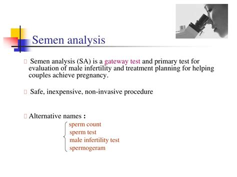 Ppt Semen Analysis And Sperm Processing Powerpoint Presentation Id