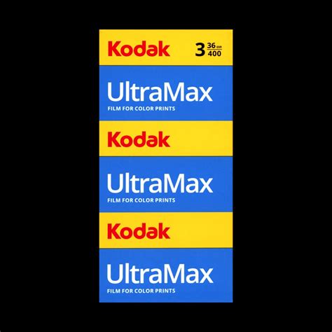 Kodak UltraMax 400 Film 35mm 36 Exposures 3 Pack