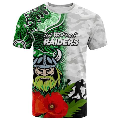 AIO Pride Custom Text Raiders Anzac Day Aboriginal Mix Army Patterns T