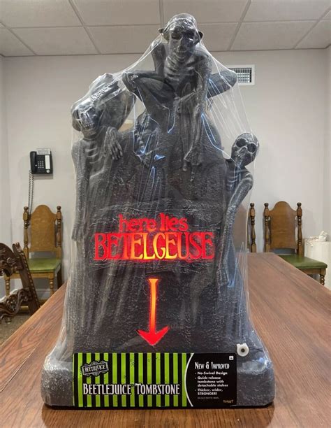 Rubie S Beetlejuice Life Size Tombstone Halloween Decoration