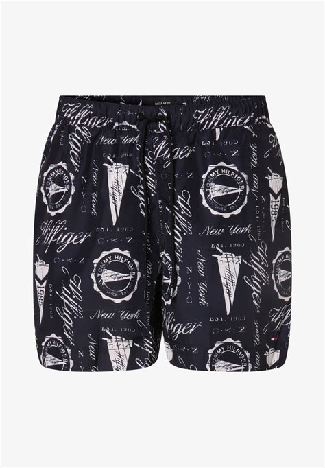 Tommy Hilfiger Short De Bain Marine Bleu Zalando Fr