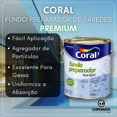 Coral Fundo Preparador Premium De Parede Gesso E Drywall Escolha O