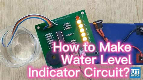 How To Make Water Level Indicator Circuit Youtube