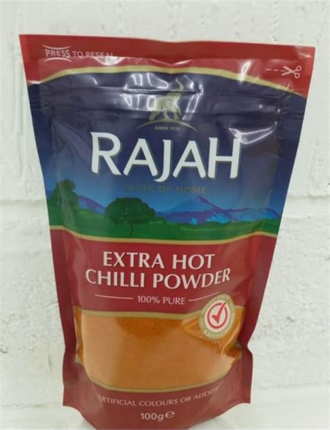 Rajah Extra Hot Chilli Powder 100g Adastra Pacific