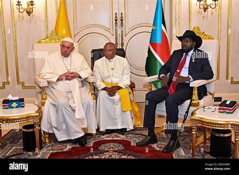 Juba South Sudan 03rd Feb 2023 South Sudanese President Salva Kiir