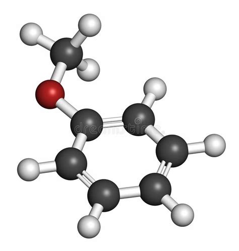 Molécula Química Anisolí. Utilizado En Fragancias Y Como Precursor ...