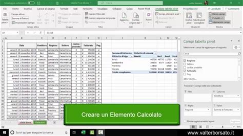 AperiCorsi Excel Tabelle Pivot Campi Calcolati YouTube