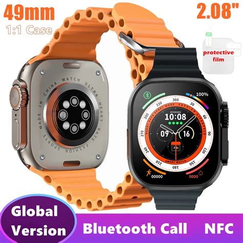 Novo 49mm Watch S8 Ultra Max Series8 Smart Watch 2 08 Polegadas NFC