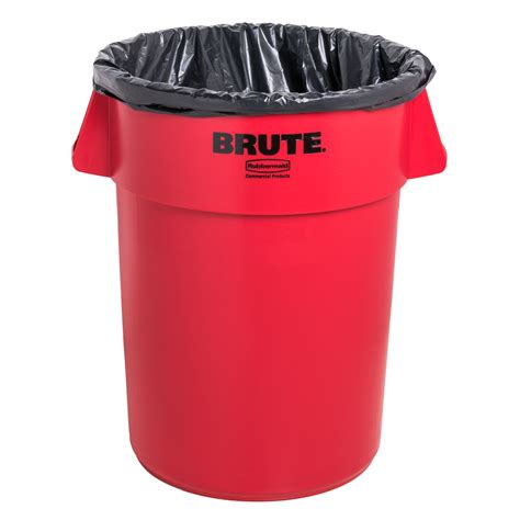 Rubbermaid Brute Fg261000red Red 10 Gallon Trash Can