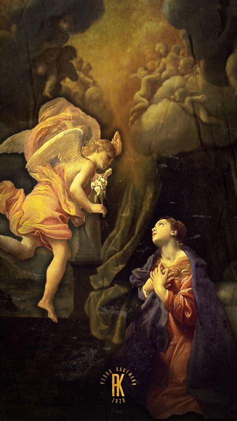 The Painting Depicts An Angel And A Woman