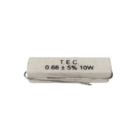 E W Axial Lead Ceramic Encased White Wire Wound Resistors