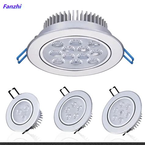 Downlights LED Redondos Regul Veis L Mpada Do Teto Luzes Embutidas COB