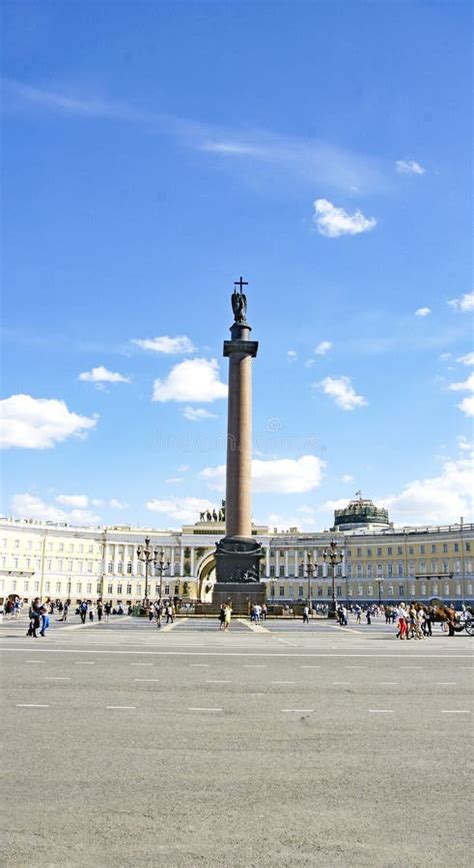 View from Inside the Hermitage Museum of the Square with Alexandrian Column, Saint Petersburg ...