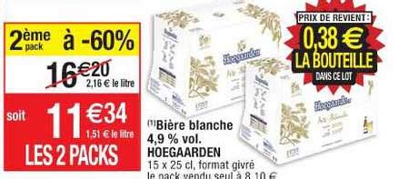 Promo Bière Blanche 4 9 Vol Hoegaarden chez Cora iCatalogue fr