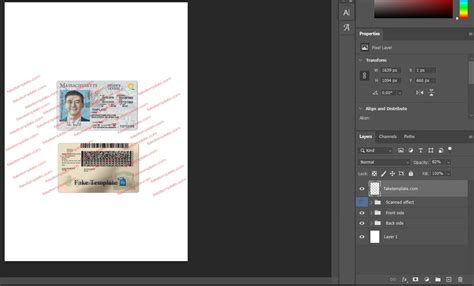 Massachusetts Drivers License Template New Fake Template