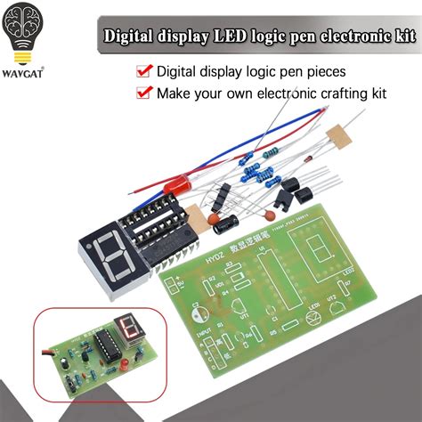 Kit électronique de stylo logique à affichage numérique pcb Circuit de