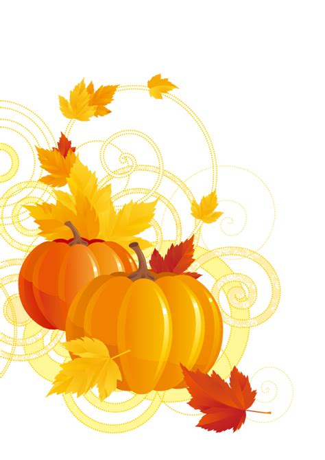 Pumpkin maple leaf vector Free Vector / 4Vector