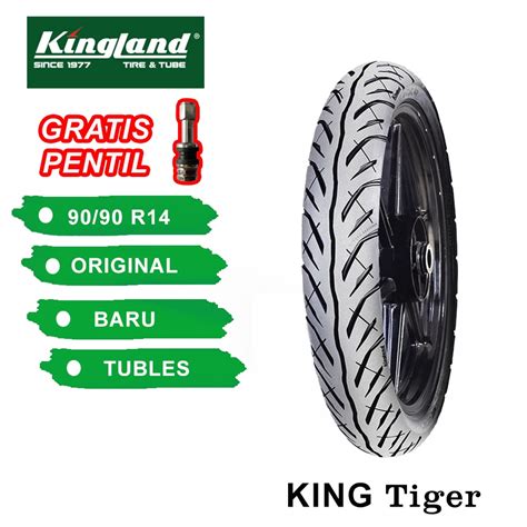 Jual Ban Motor Matic Kingland Tiger Ukuran Ring Tubles