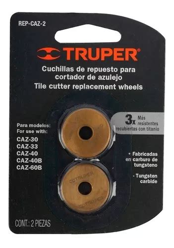 Cuchillas De Repuesto Para Cortador De Azulejo 23 Mm Trup Dh