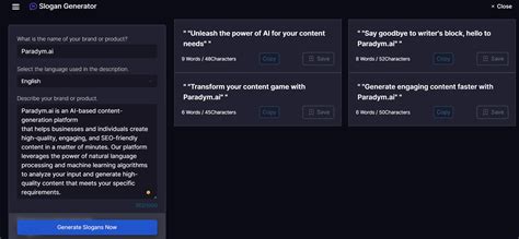 Slogan Generator Tool – Paradym Resources