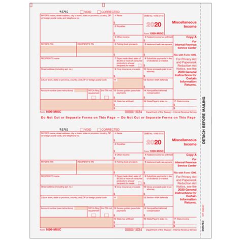 1099 Misc Miscellaneous Income Copy A Federal Bmisfed05