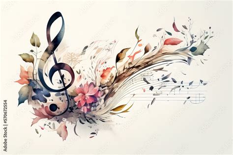 abstract music notes Stock Illustration | Adobe Stock