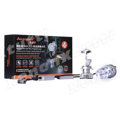 AOZOOM PROIETTORE MINI H4 BI-LED LENTICOLARE ALL IN ONE