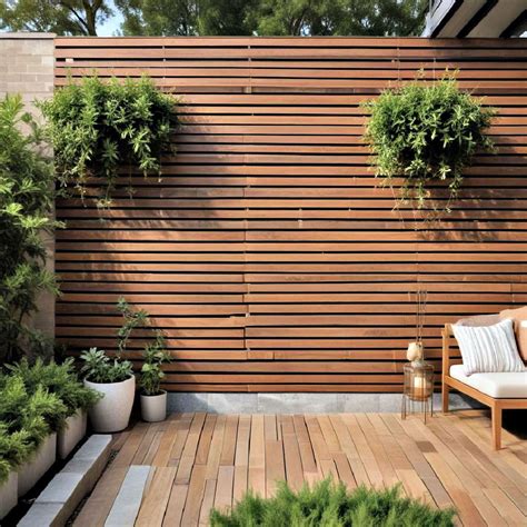 Outdoor Slat Wall Ideas