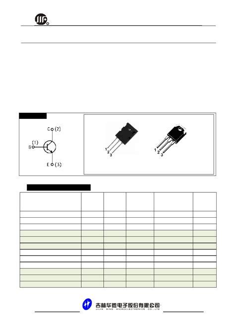 Sc Datasheet Pages Jsmc Silicon Npn Triple Diffused Transistor