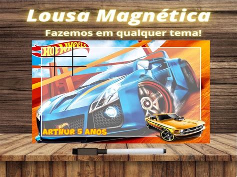 Lousa Magn Tica Jogo Da Velha Hot Wheels Embalagem Elo
