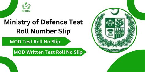 Ministry Of Defence MOD Test Roll No Slip 2024 Test Date Syllabus